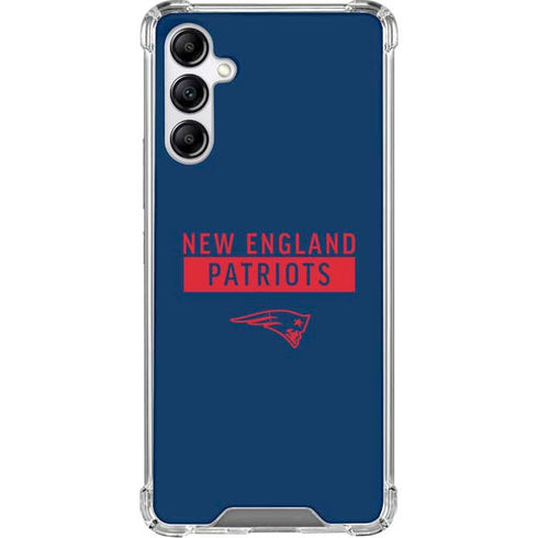 NFL New England Patriots Blue Performance Series Galaxy A15 5G Clear Case